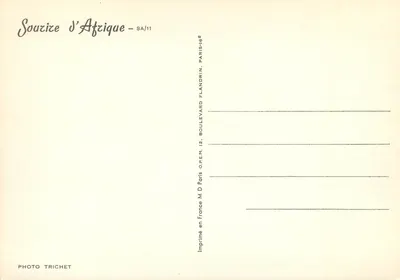 Uśmiechnięta kobieta afrykańska — portret — Souzize d'Afrique - SA/11 — Rewers