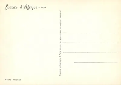 Afrykańska kobieta w stroju tradycyjnym — Souvize d'Afrique - SA/13 — Rewers