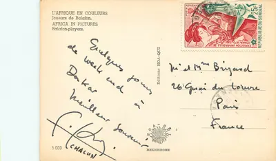 Graczy balafonu — Senegal — Wydawnictwo HOA-QUI n°5003 — Rewers