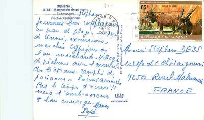 Sprzedawcy ryb — Senegal — wydawca IRIS, nr 8165 — Rewers