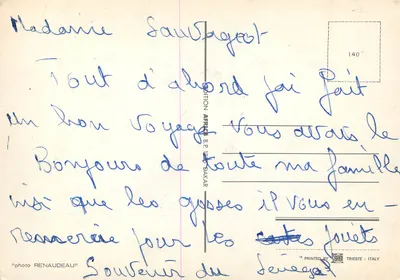 Senegal — Cenas de vida e paisagem — Edição África, B.P. 120 Dakar — Verso