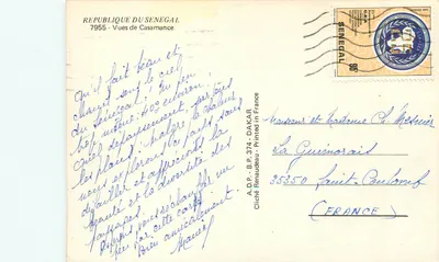 Widoki z Casamance — Republika Senegalu — A.D.P. Renaudeau — Rewers