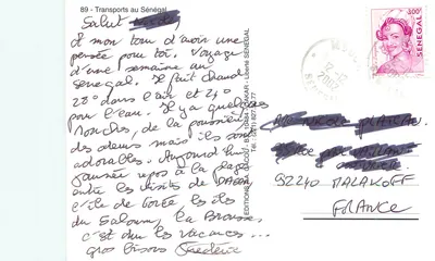 Transportes no Senegal — Edições de Dakar, n°89 — Verso