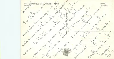 Lotnisko w Dakarze — Afryka w Kolorach — B.P. 307 Dakar — Rewers