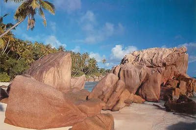 Anse Patate, La Digue — Seychelles — carta postal