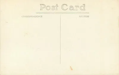 Jardim botânico, Singapura — entrada com carro e palmeiras — carta postal não editada — Verso
