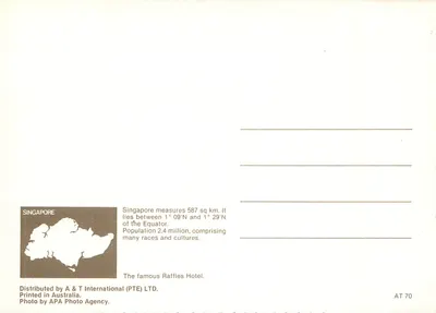 Hotel Raffles — Singapur — A & T International (PTE) LTD — Rewers
