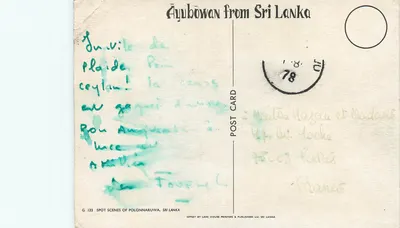 Sceny z Sri Lanki — Ayubowan z Sri Lanki — wydawca Lake House Printers & Publishers Ltd — Rewers