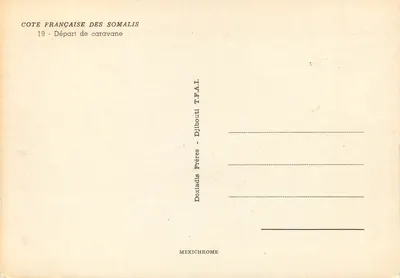 Dżibuti — Wyruszenie kariery — Doxiadis Bracia T.F.A.I. — Rewers