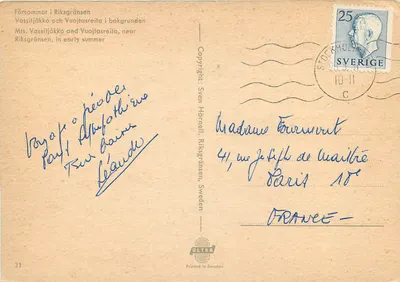 Vassitjákko e Vuojtasreita — perto de Riksgränsen — Sven Hörnell, n°31 — Verso