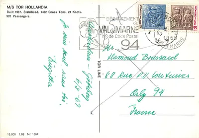 M/S TOR HOLLANDIA — ferry — Tor Line, n° 1564 — Rewers