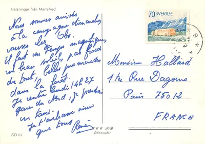Mariefred — zamek, pociąg i statek — wydawca Johannesoo, nr SO 67 — Rewers