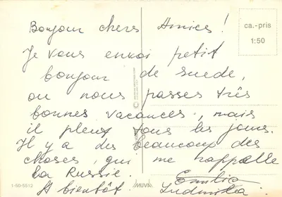 Criança com gato — Natal — Hobbie — Verso