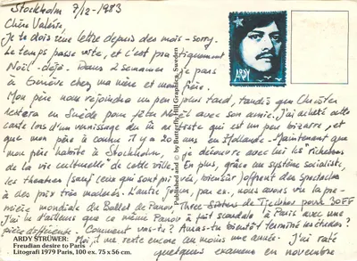 Bolas coloridas — obra de Ardy Strüwer — Paris 1979 — Verso