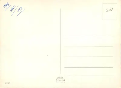 S:ta MARIA KYRKA HELSINGBORG — editor E. Danielson & Co, n° 1223 — Verso
