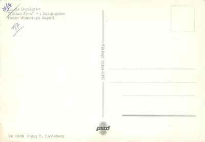 Lunds Domkyrka — "Jätten Finn" - no fundo, o capela de Peder Winstrups — Ultra-SPC, n° 1508 — Verso