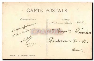 Soldat et femme au grenier — scène de séparation — éditeur A. G. S. — Verso