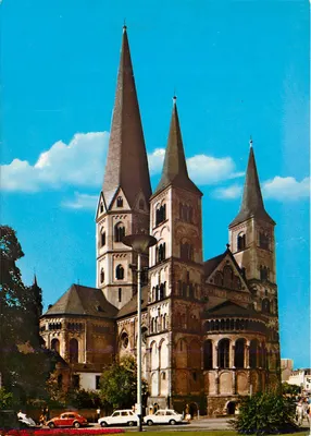 Catedral de Bonn — vista das três torres — editor Schöning & Co