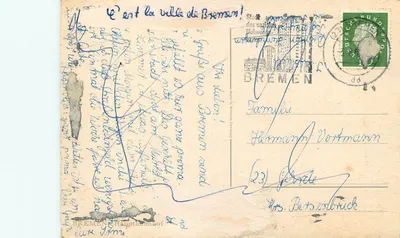 Bremen — Hauptbahnhof e praça central — editor não visível — Verso