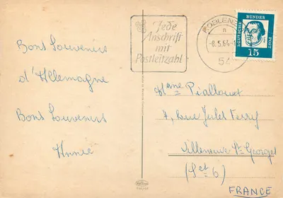 Koblenz — widok panoramiczny — wydawca Krefler, nr 936/48 — Rewers