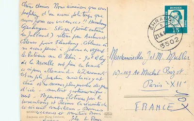 Cochem — zamok Burg Cochem nad Rynem — wyd. KOLLEISER, n° 955/12 — Rewers