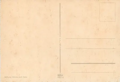 Köln — Rzeka i Katedra — Krüger, nr 928/10 — Rewers