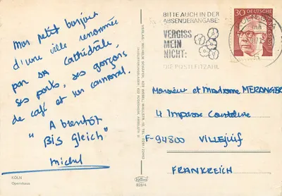 Köln — Ópera e catedral — Verlag Wilhelm Schäfer — Verso
