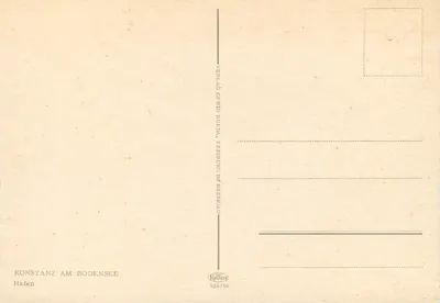 Konstanz no Lago de Constança — Porto — Editora Erwin Burda, Freiburg im Breisgau — Verso