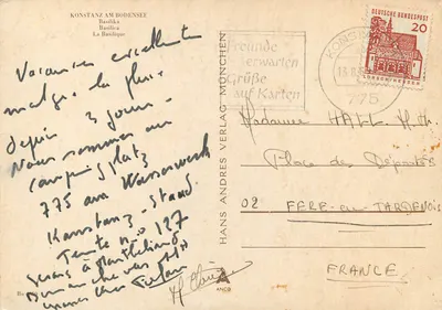Konstanz am Bodensee — Basílica — Hans Andres Verlag — Verso