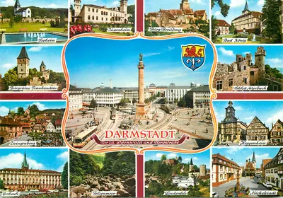 Darmstadt — Porta para Odenwald e Bergstraße — Krapohl-Verlag