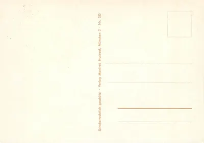 Śpiewak pijany w środku beczek — karikatura — Manfred Manfred Verlag, München, nr 535 — Rewers