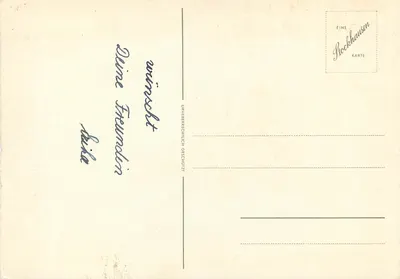 Arranjo de flores — cartão de aniversário — Rockhausen — Verso