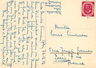 Anioł trzymający latarnię — Hänimal — N°5765 — Rewers