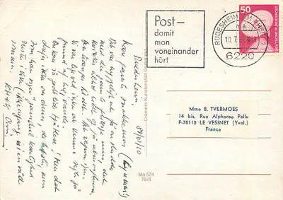 Winorośli i winoroślka — Przerwa w czasie zbioru winogron — Waldemar Oit, wydawca — Rewers