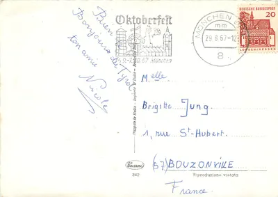 Dzieci w tradycyjnym stroju — Alpy włoskie — wydawca Cecamani n°342 — Rewers