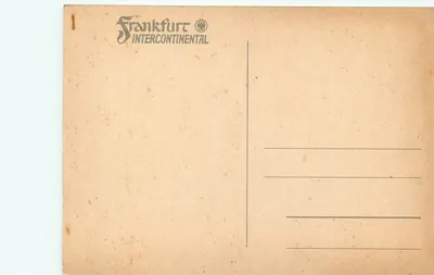 Hotel Intercontinental — Frankfurt — wydawca Frankfurt Intercontinental — Rewers