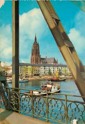 Vista de Frankfurt/Main — Catedral de Frankfurt — editor Konrad, n° 22543