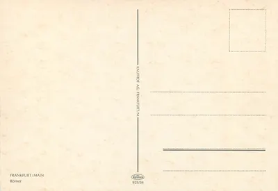 Frankfurt/Main — Römer — uitgever Krüger, n° 925/34 — Achterkant