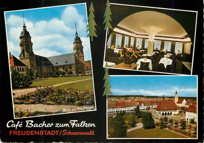 Freudenstadt/Schwarzwald — Café Bacher zum Falken — éditeur Caféade, n° 65/3