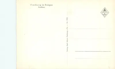 Freiburg im Breisgau — Rynek — Kaufhaus Freiburg im Breisgau, nr 1702 — Rewers