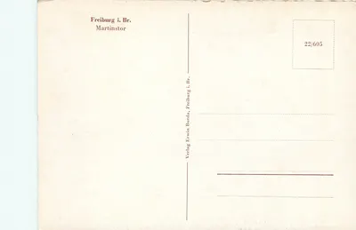 Freiburg i. Br. — Martinstor — Wydawnictwo Erwin Burda — Rewers