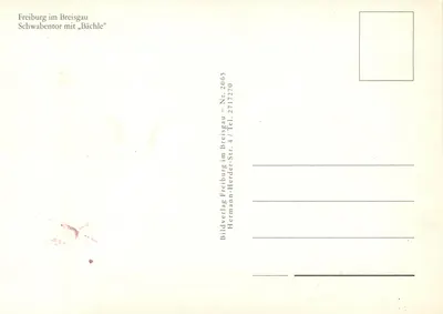Freiburg im Breisgau — Schwabentor z „Bächle“ — Bildverlag Freiburg im Breisgau, nr 2717270 — Rewers