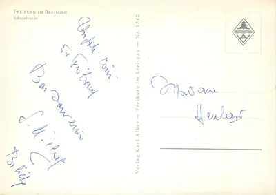 Freiburg im Breisgau — Schwabentor — Verlag Karl Alber — Verso