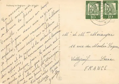 Freiburg im Breisgau — Münster — Postkarten-Verlag Erich Bauer — Rewers