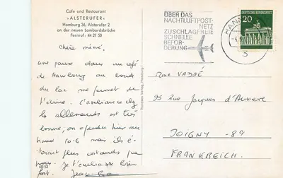Café e Restaurante « Alsterufer » — Hamburgo — Thoradsen Verlag — Verso