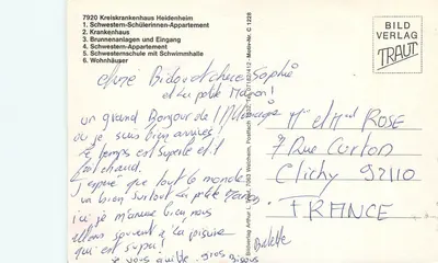 Kreiskrankenhaus Heidenheim — vista composta de edifícios e instalações — Bildverlag Traut — Verso