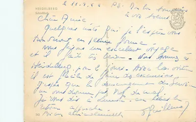 Heidelberg — Schlosshof — Verlag E. x. Kestner Heidelberg 343 — Rewers