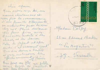 Heidelberg — Chiesa dei Gesuiti, Kornmarkt, Parte sul Neckar — editore non visibile — Verso