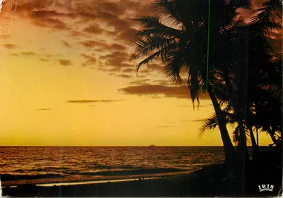 Pôr do sol tropical — Guadeloupe — editor IRIS, N° 115