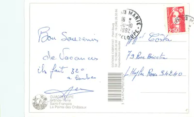 Gujana, Saint-François, Pointe des Châteaux — Éditions Exbrayat — Rewers